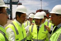 Ministro dos Transportes garante a liberao de R$ 23 milhes para as obras dos beros 03 e 04 no Porto de Itaja