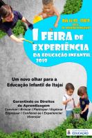 Aviso de Pauta: Secretaria Municipal de Educao realiza 1 Feira de Experincia da Educao Infantil