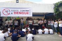 Municpio realiza mobilizao contra dengue em escola no bairro So Judas