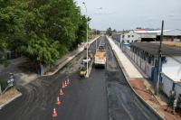 Municpio de Itaja inicia pavimentao asfltica em trecho da Via Expressa Porturia