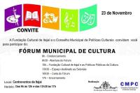 Frum Municipal de Cultura ser realizado durante Festival Literrio