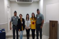 Equipe de sade mental palestra sobre a campanha Setembro Amarelo na Marinha de Itaja